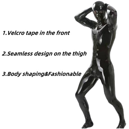 TaRiss's Latex Black Bodysuit for BDSM Role Play Sex Game