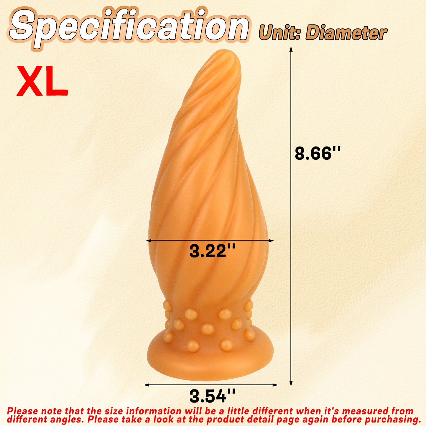 MAPARON Silicone Anal Plug with Suction Cup Base XL 8.66 Inch - tarisss.com