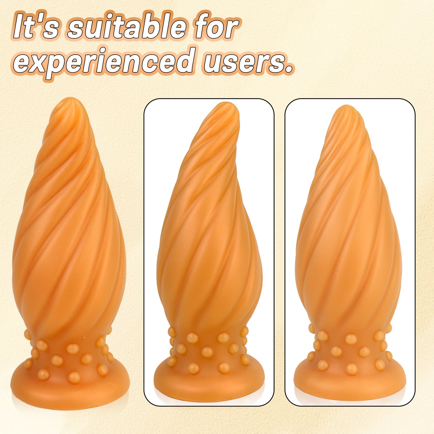 MAPARON Silicone Anal Plug with Suction Cup Base XL 8.66 Inch - tarisss.com