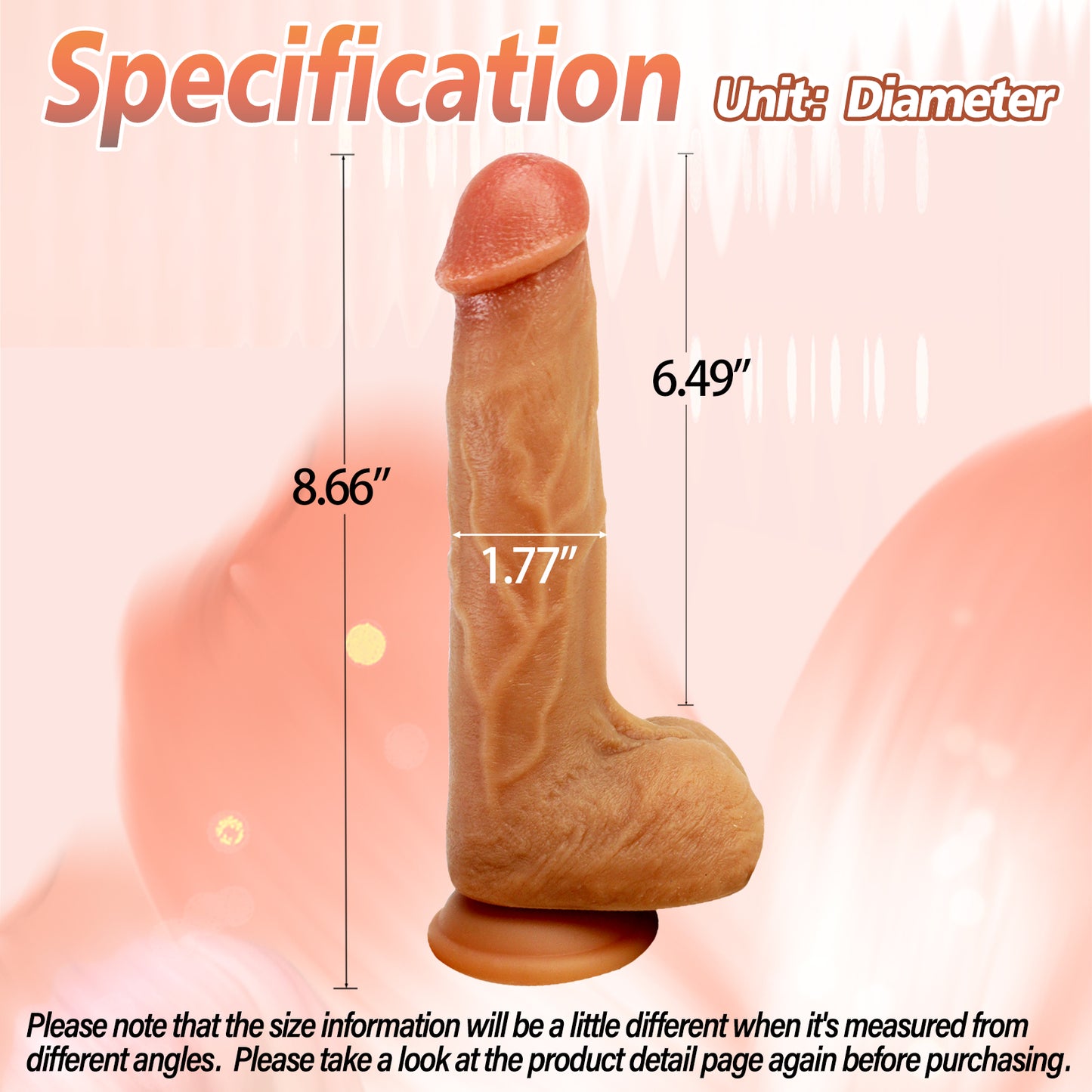 MAPARON Realistic Dildo Vibrator with Suction Base 8.66 Inch - tarisss.com