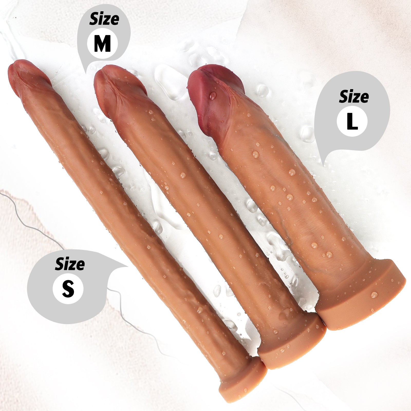 MAPARON Realistic Dildo with Suction Cup Base “Skinny" - tarisss.com