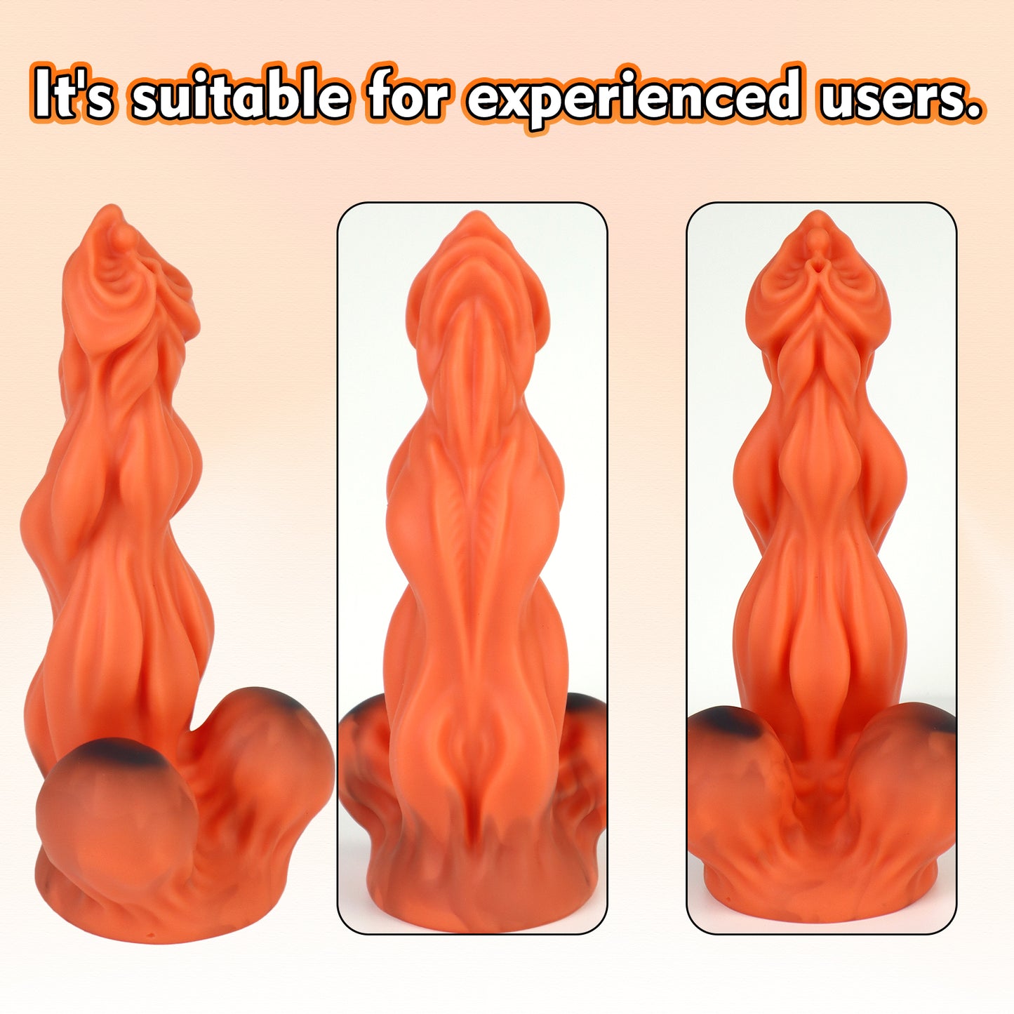 MAPARON Silicone Anal Plug with Suction Cup Base "Red Pepper"