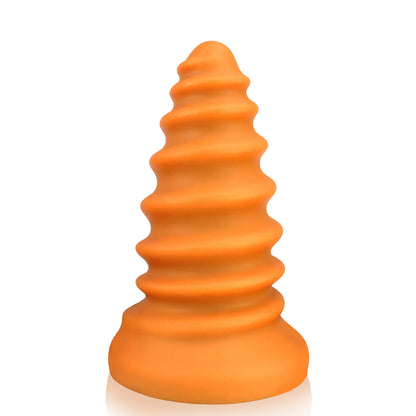 TaRiss's Silicone Anal Plug with Suction Base Screw Shape Dildo for Advanced Players