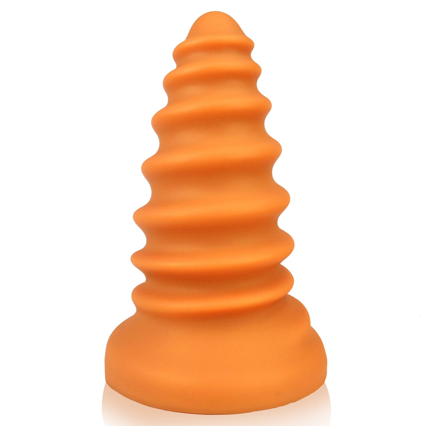 TaRiss's Silicone Anal Plug with Suction Base Screw Shape Dildo for Advanced Players