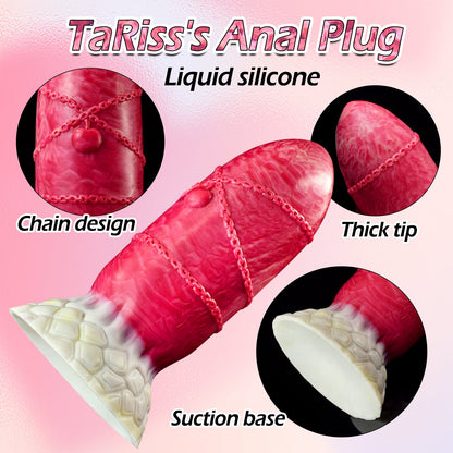 TaRiss's Silicone Anal Plug with Suction Cup Base 8.77 Inch - tarisss.com