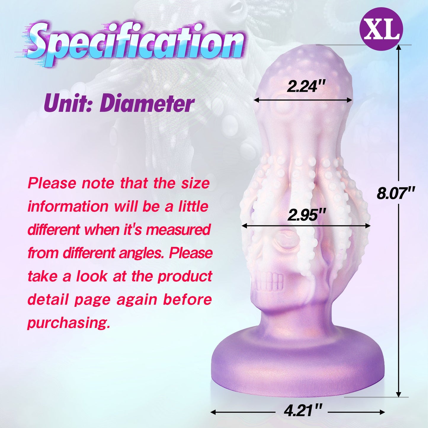 TaRiss's Anal Dildo with Suction Base XL 8.07'' - tarisss.com