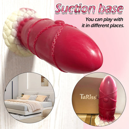 TaRiss's Silicone Anal Plug with Suction Cup Base 8.77 Inch - tarisss.com