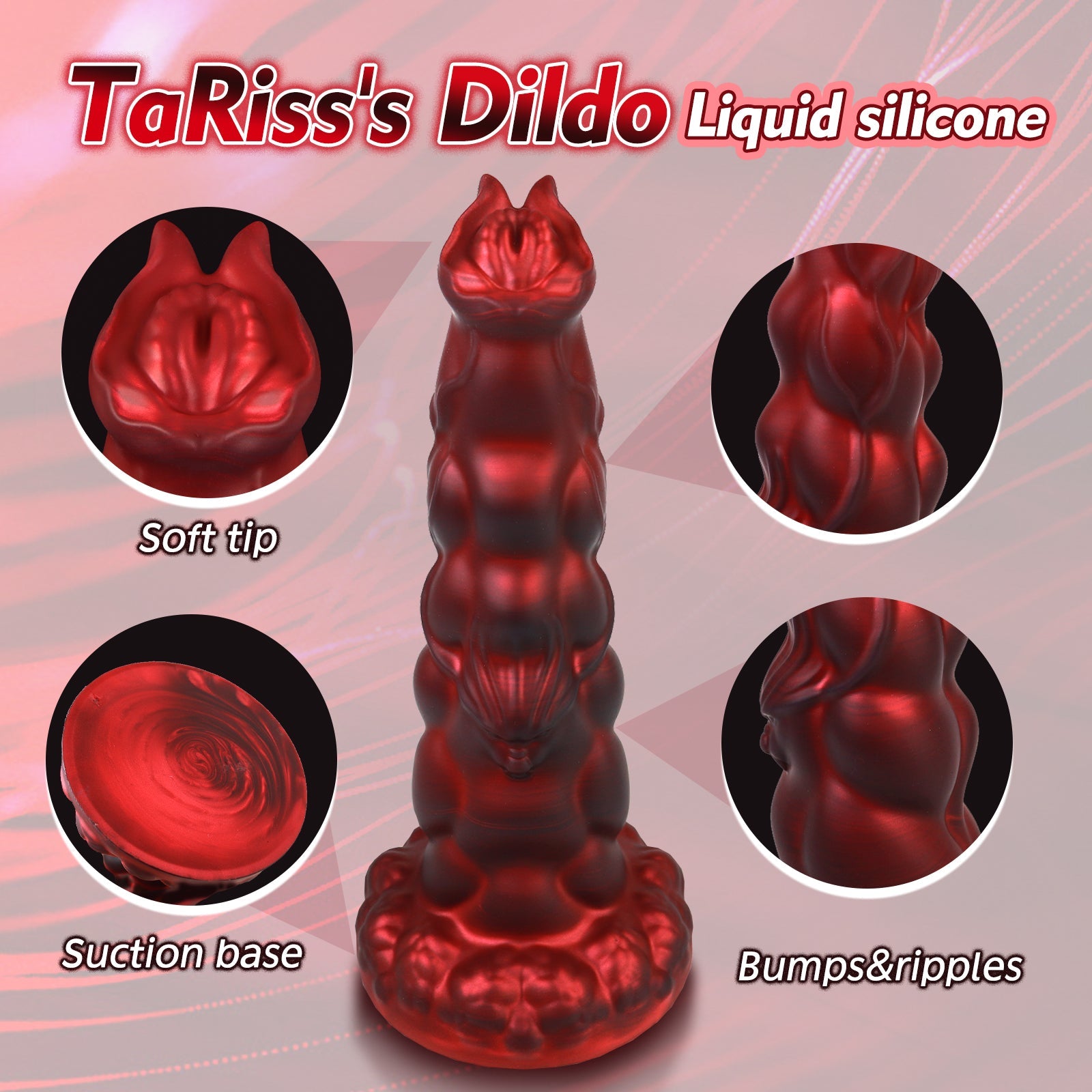 TaRiss's Anal Dildo with Suction Cup Base XL 12.59 Inch - tarisss.com