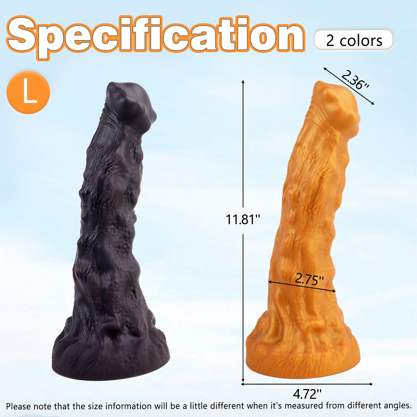 TaRiss's Silicone Anal Dildo with Suction Cup Base L 11.81 Inch - tarisss.com