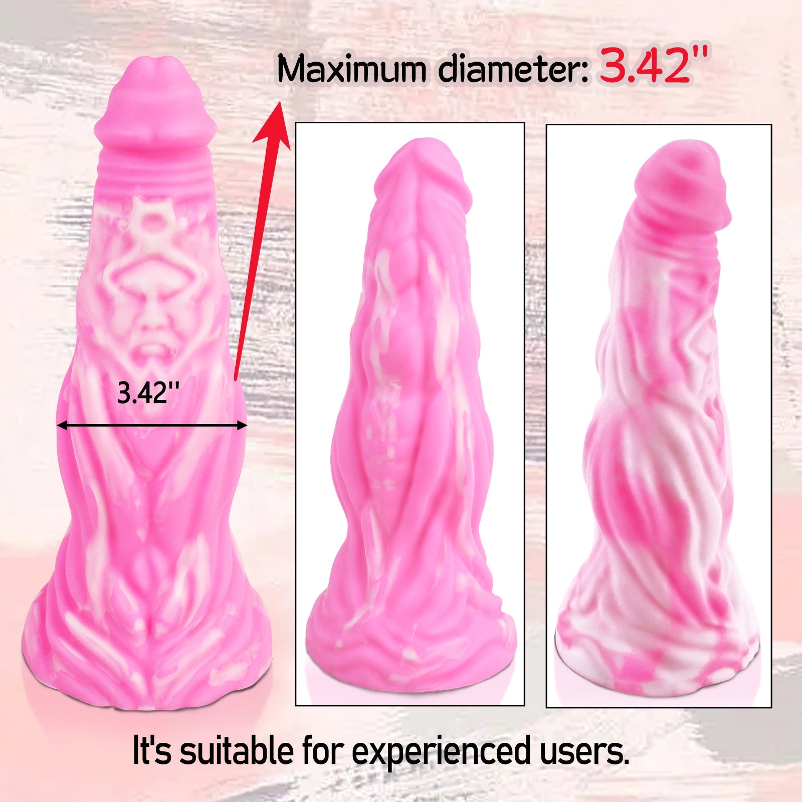 TaRiss's Silicone Anal Dildo with Suction Cup Base 11.02 Inch - tarisss.com