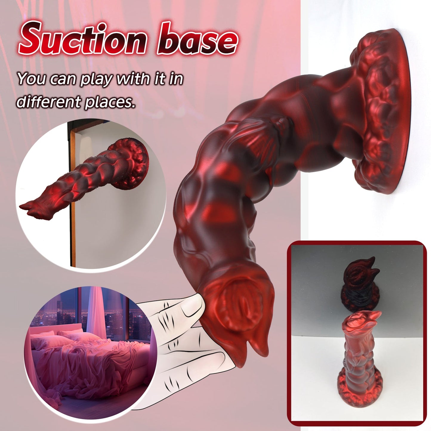 TaRiss's Anal Dildo with Suction Cup Base XL 12.59 Inch - tarisss.com