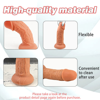 TaRiss's Silicone Realistic Dildo with Suction Cup Base 9.84 Inch - tarisss.com