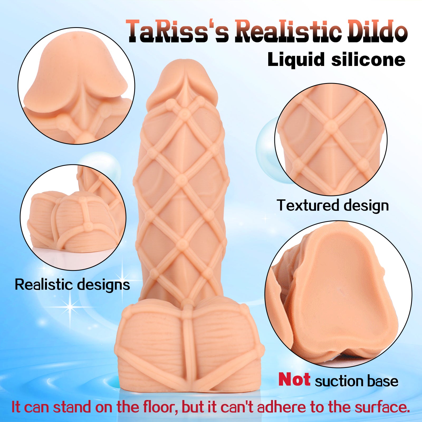 TaRiss's Silicone Anal Dildo XXL 11.81 Inch - tarisss.com