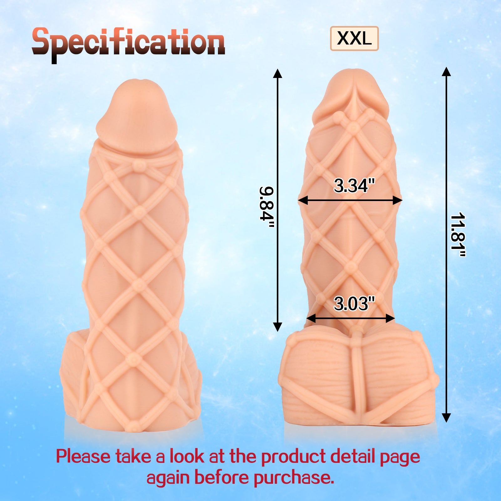 TaRiss's Silicone Anal Dildo XXL 11.81 Inch - tarisss.com