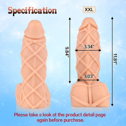 TaRiss's Silicone Anal Dildo XXL 11.81 Inch - tarisss.com