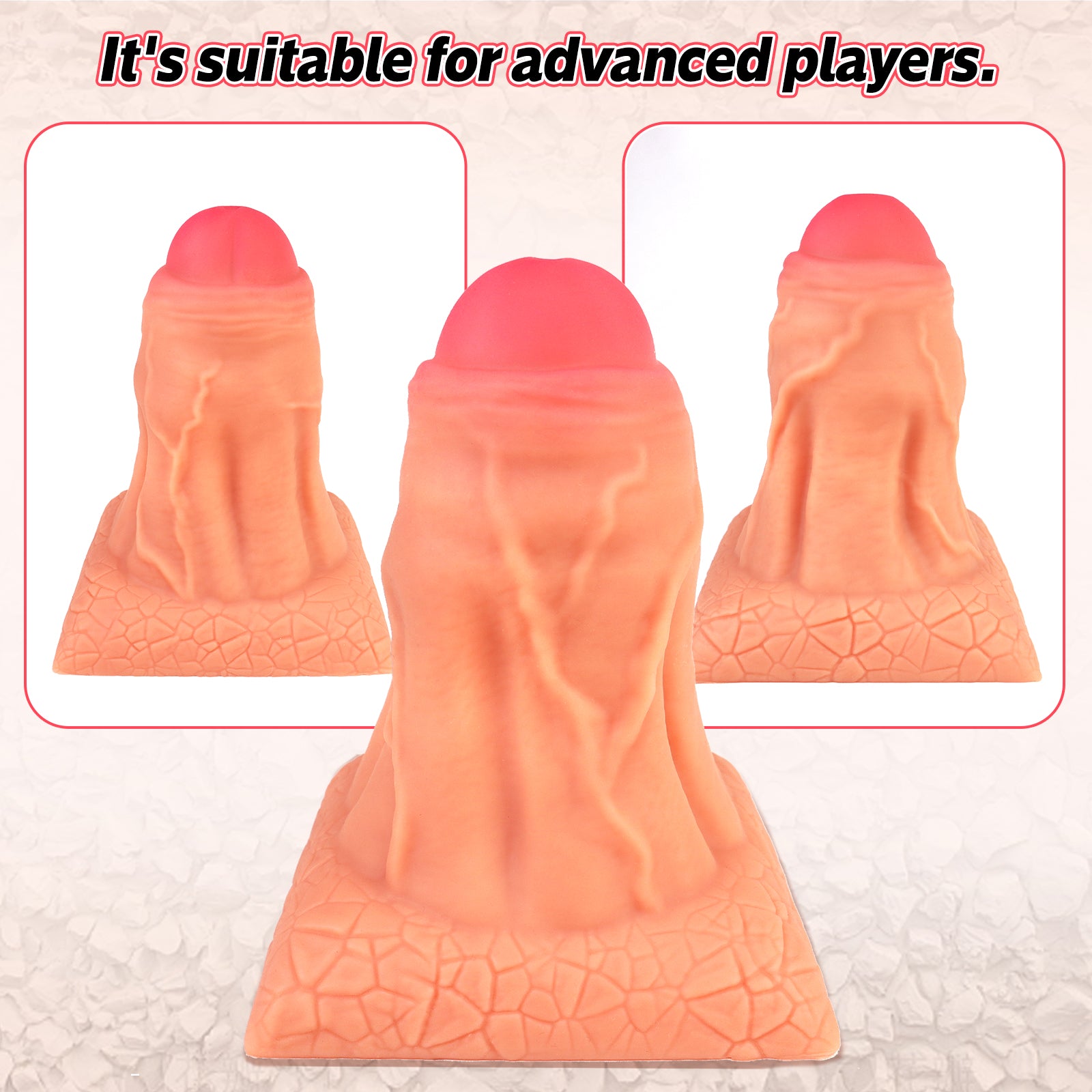 TaRiss's Realistic Dildo with Suction Base for Advanced Players "Volcano“ - tarisss.com