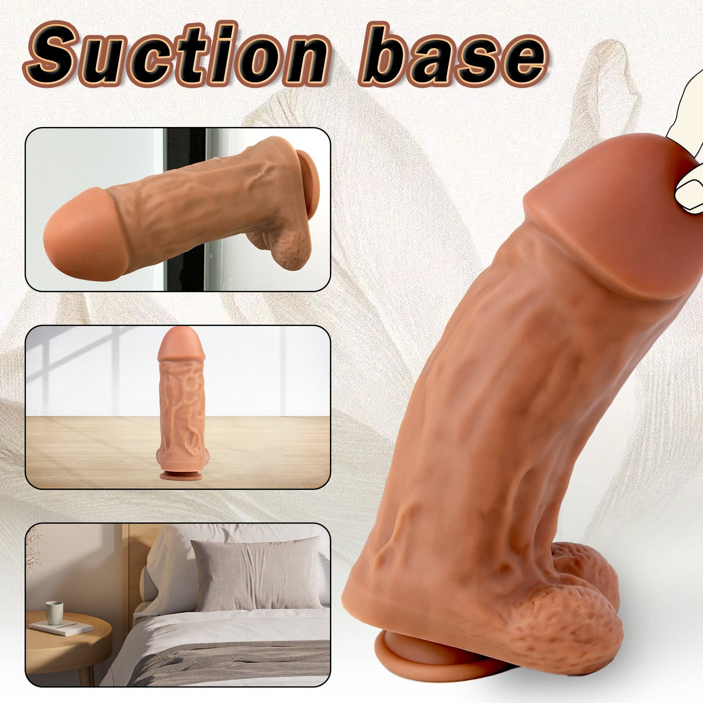 TaRiss's Realistic Dildo with Suction Cup Base 11.02 Inch “Biggie Eddie" - tarisss.com