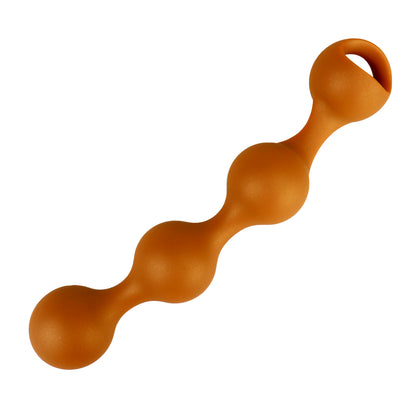 TaRiss's Silicone Anal Beads with Pull Ring Suitable for Beginners to Advanced Players