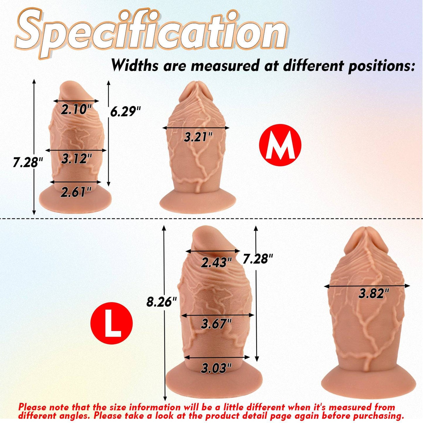 MAPARON Realistic Dildo with Suction Cup Base Silicone Anal Plug for Advanced Players“Rugged Prince”