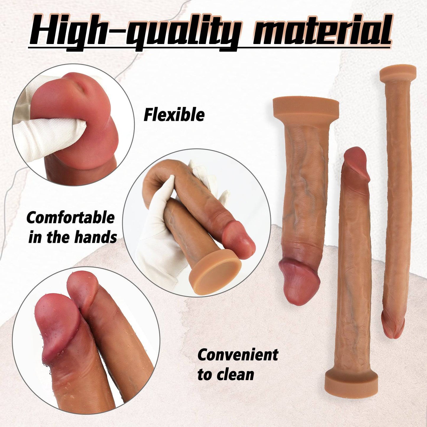 MAPARON Realistic Dildo with Suction Cup Base “Skinny"