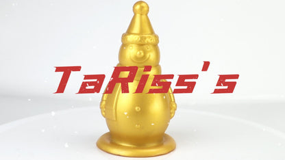 TaRiss's Anal Plug with Wide Suction Base Silicone Christmas Dildo “Snowman”