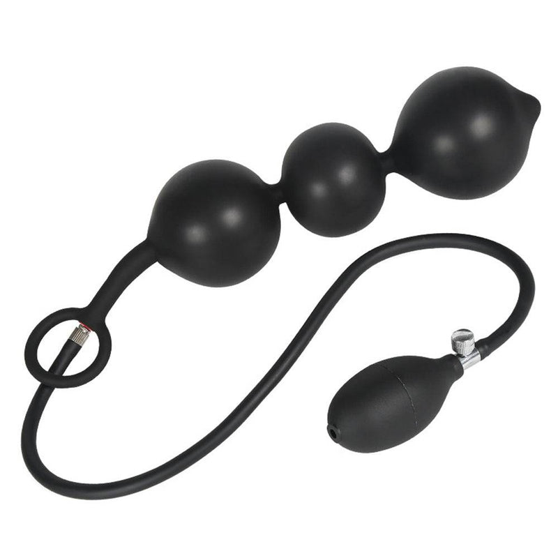 TaRiss's® Smart Silicone 3 Bead Inflatable Anal Beads - tarisss.com