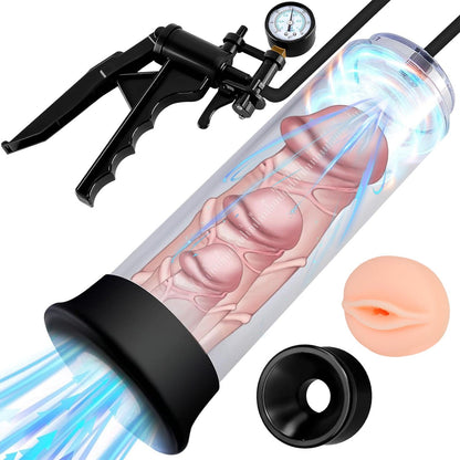 TaRiss's Penis Pump Manual Vacuum Pump Penis Enlarger Adult Sex Toy for Men