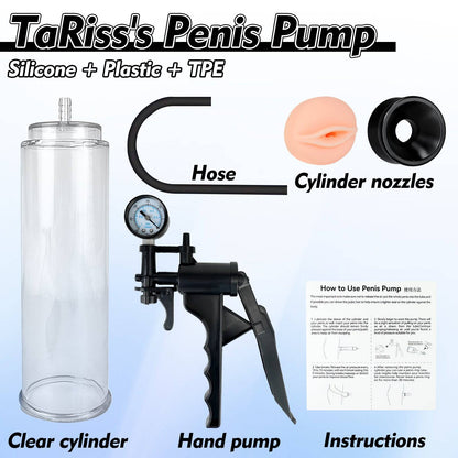 TaRiss's Penis Pump Manual Vacuum Pump Penis Enlarger Adult Sex Toy for Men