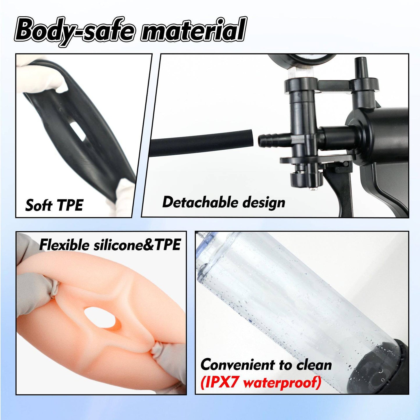 TaRiss's Penis Pump Manual Vacuum Pump Penis Enlarger Adult Sex Toy for Men