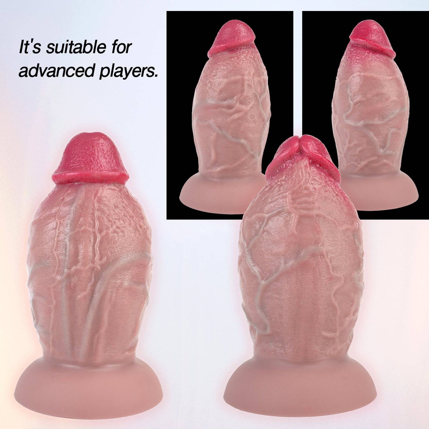 TaRiss's Realistic Dildo with Suction Cup Base 100% Silicone Flesh Dildo "Savage Heat"