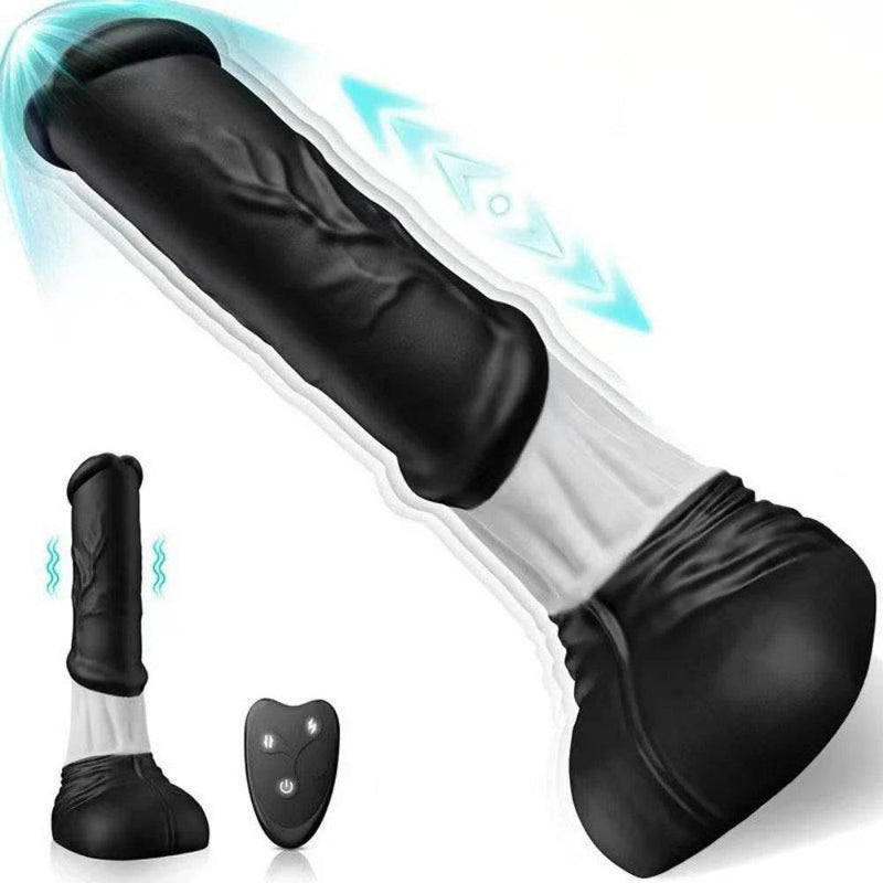 TaRiss's® Smart Silicone Thrusting Dildo Vibrator with 7 Vibrating & 7 Thrusting Modes Remote Control Fantasy Horse Dildo with Suction Base 11.8'' - tarisss.com