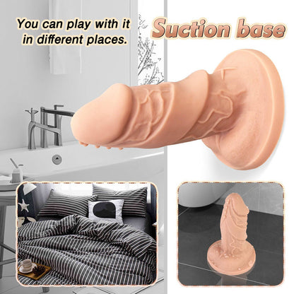 TaRiss's Realistic Dildo Silicone Anal Plug with Wide Suction Base