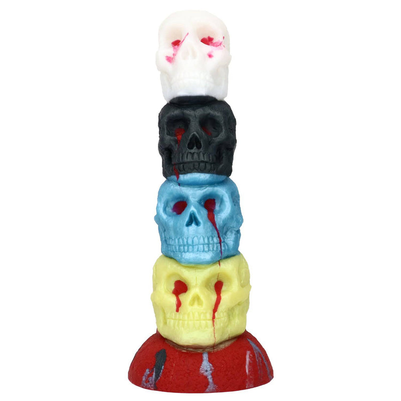 TaRiss's® Smart Silicone Skull Fantasy Dildo with Suction Cup Base Thick Anal Plug for Advanced Players “Party Skull” - tarisss.com