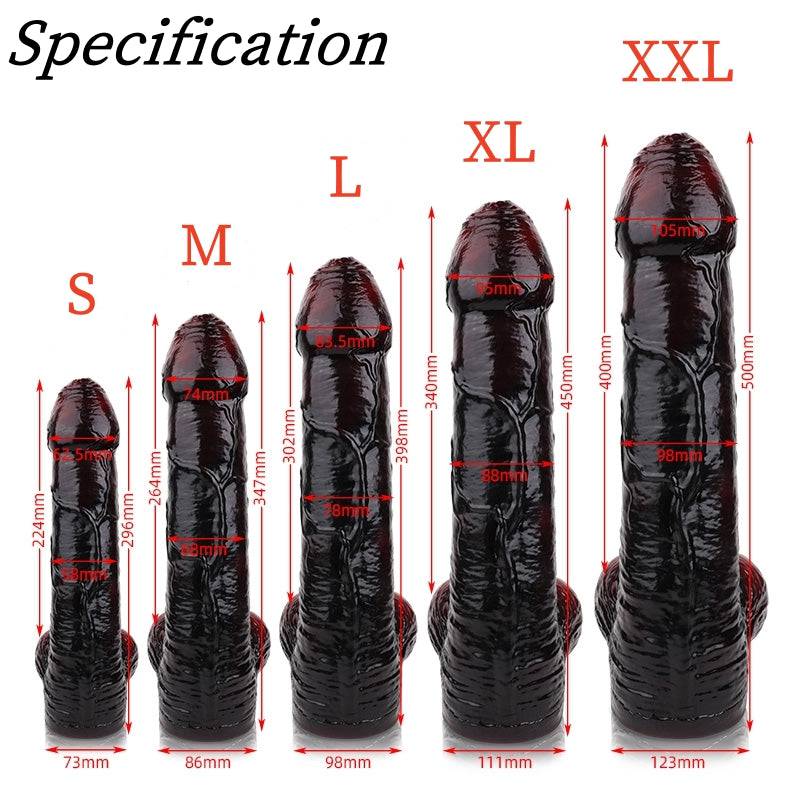 TaRiss's Fantasy Dildo Silicone Dual Density Anal Plug for Intermediates to Advanced Players