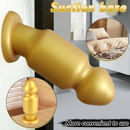 TaRiss's Anal Plug with Suction Base Silicone Dildo for Intermediates to Advanced Players