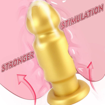 TaRiss's Anal Plug with Suction Base Silicone Dildo for Intermediates to Advanced Players