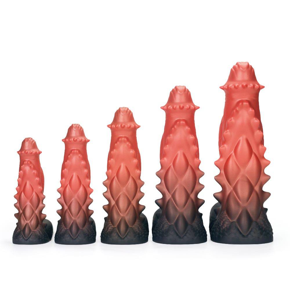 TaRiss's Perfect Fit Silicone Dildo - Textured, Safe, with Suction Base “Muscle Man"