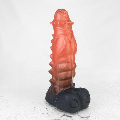 TaRiss's Perfect Fit Silicone Dildo - Textured, Safe, with Suction Base “Muscle Man"