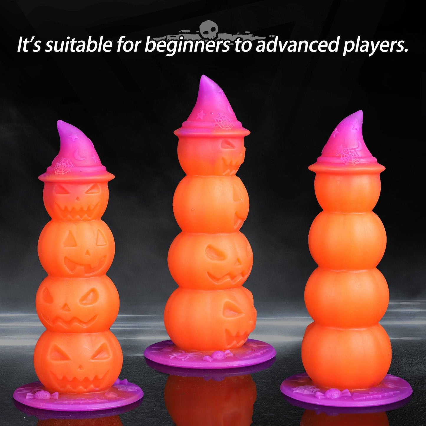 TaRiss's Pumpkin Dildo Halloween Anal Plug with Suction Cup Base Suitable for Beginners to Advanced Players “Halloween Fiesta”