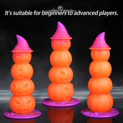 TaRiss's Pumpkin Dildo Halloween Anal Plug with Suction Cup Base Suitable for Beginners to Advanced Players “Halloween Fiesta”