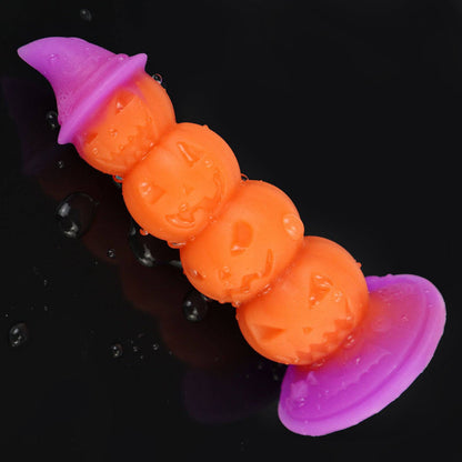 TaRiss's Pumpkin Dildo Halloween Anal Plug with Suction Cup Base Suitable for Beginners to Advanced Players “Halloween Fiesta”