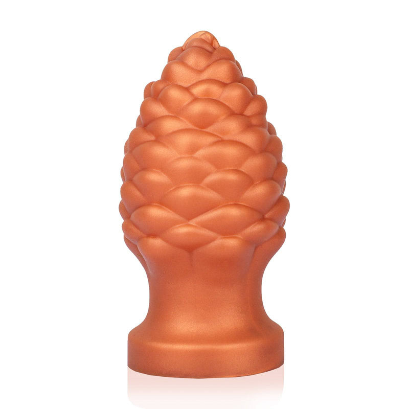 TaRiss's® Smart Silicone Anal Plug with Suction Base for Beginners to Advanced Players "Pinecone" - tarisss.com